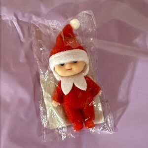 New mini Red and White Elf Doll toy on the shelf